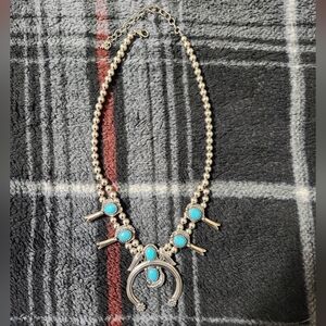 American West Naja & Squash blossom necklace